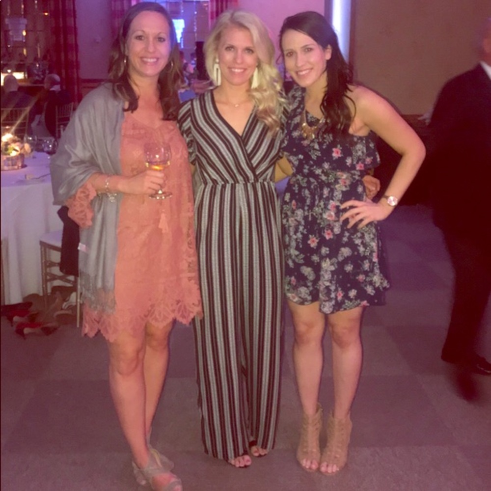 Target black striped jumpsuit